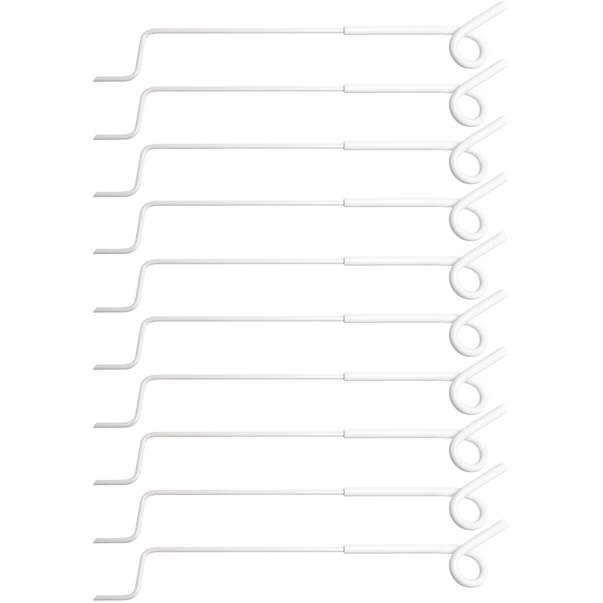 Ako Aislador a Distancia Espiral 10 piezas Blanco