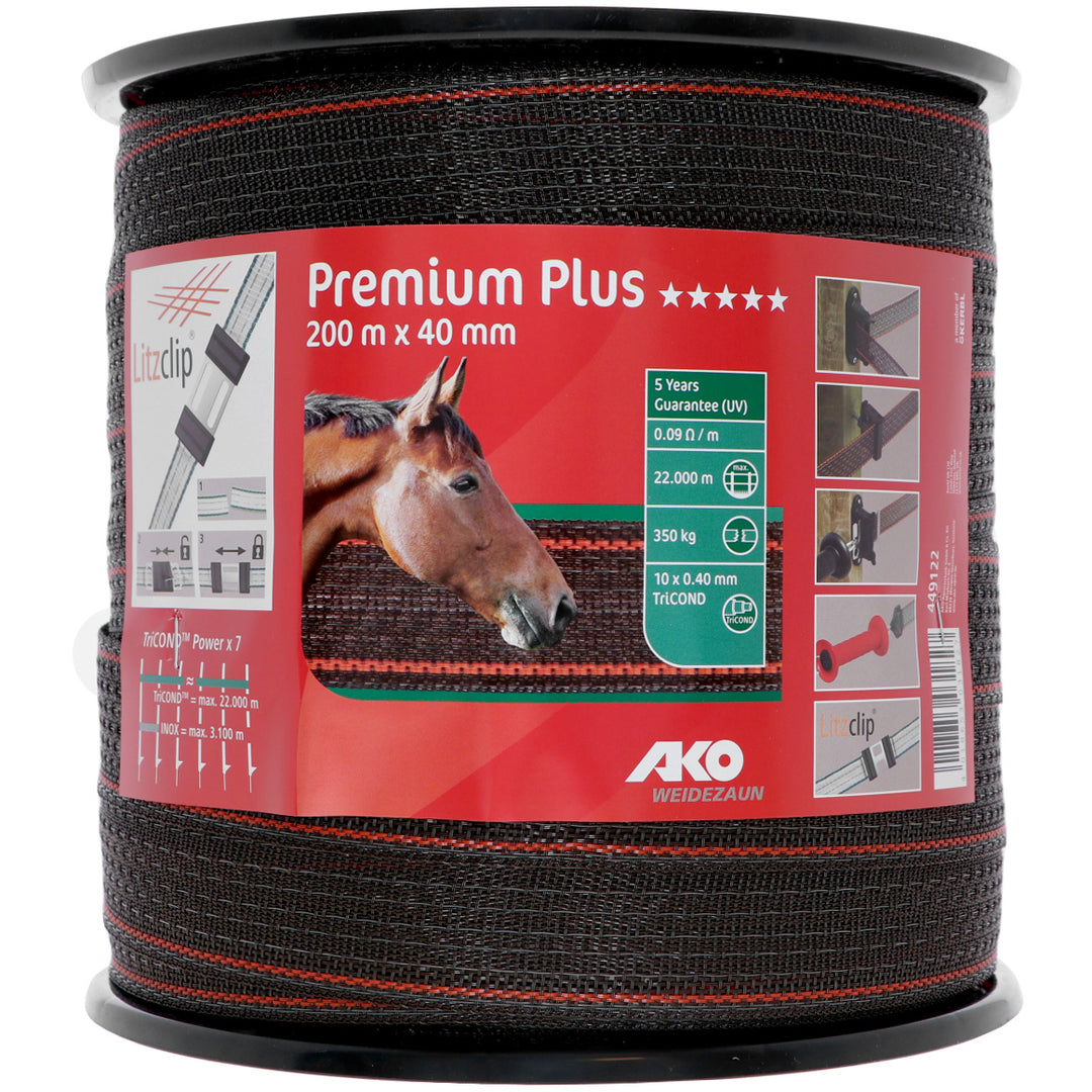 Ako Cinta para Vallas Premium Plus 200m Marron/Naranja