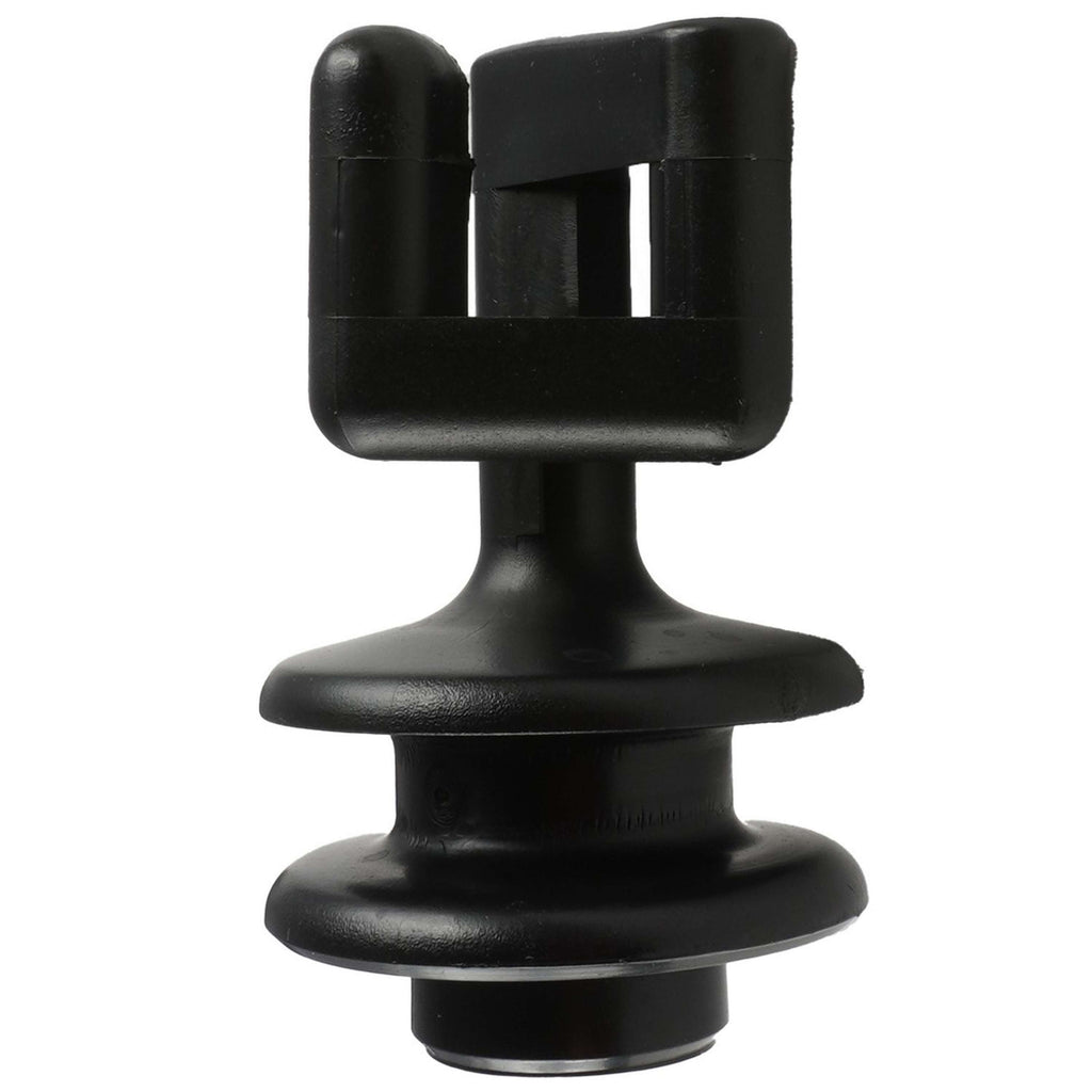 Ako Topisolator Cordón/Alambre Poste en Acero Ovalado Negro