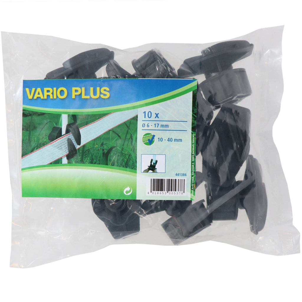 Ako Aislador de Tornillo Vario-Plus 10 piezas Negro