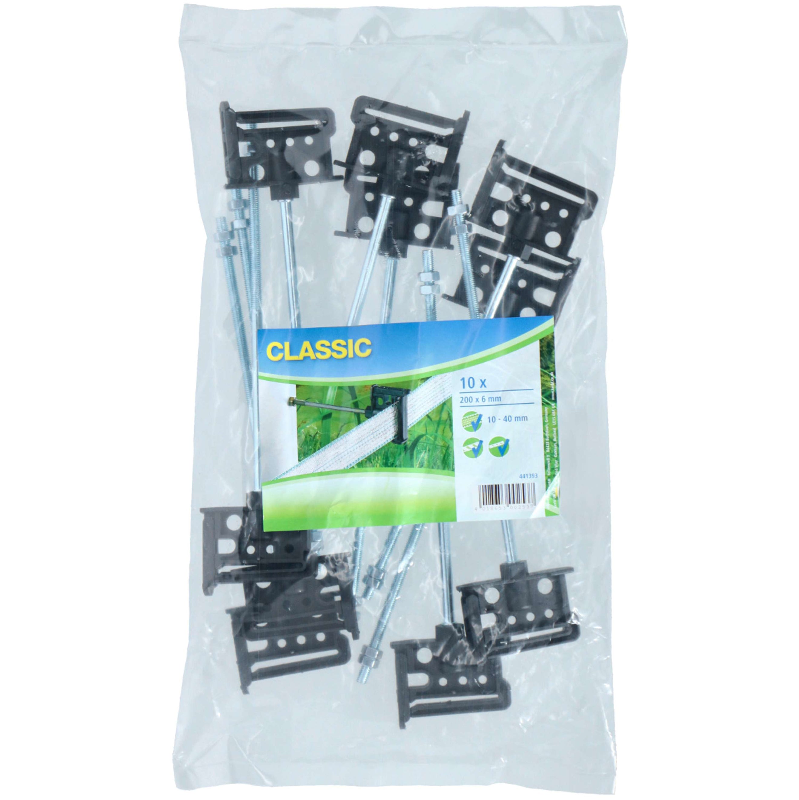 Ako Aislador de Cinta a Distancia Postes Metálicos 10 Piezas