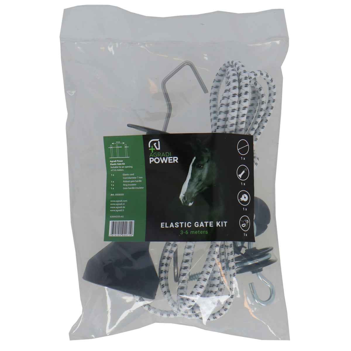 Agradi Power Manija de Portón Cordón Elástico