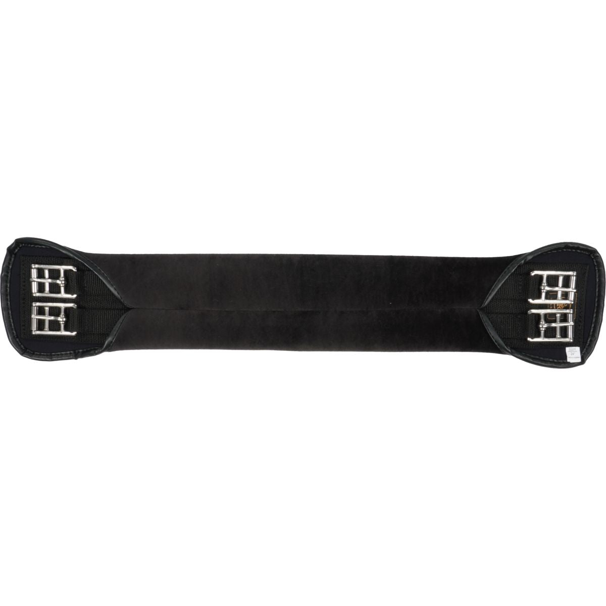 BR Cincha de doma Neopreno/Terciopelo SS Hebillas Negro