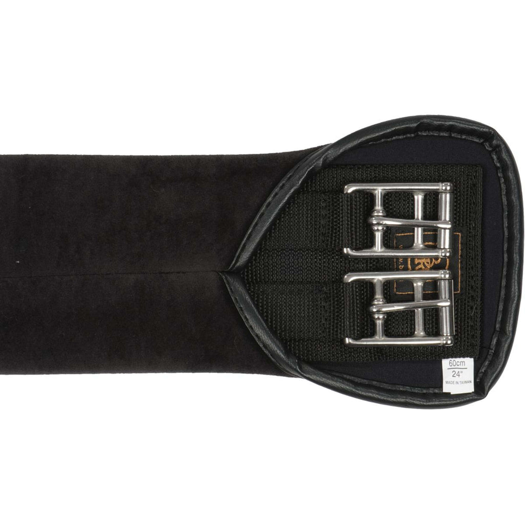 BR Cincha de doma Neopreno/Terciopelo SS Hebillas Negro