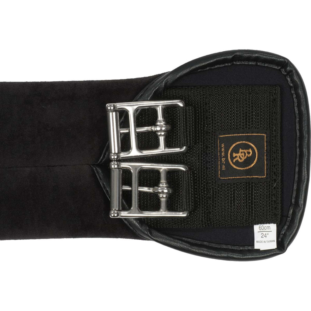 BR Cincha de doma Neopreno/Terciopelo SS Hebillas Negro