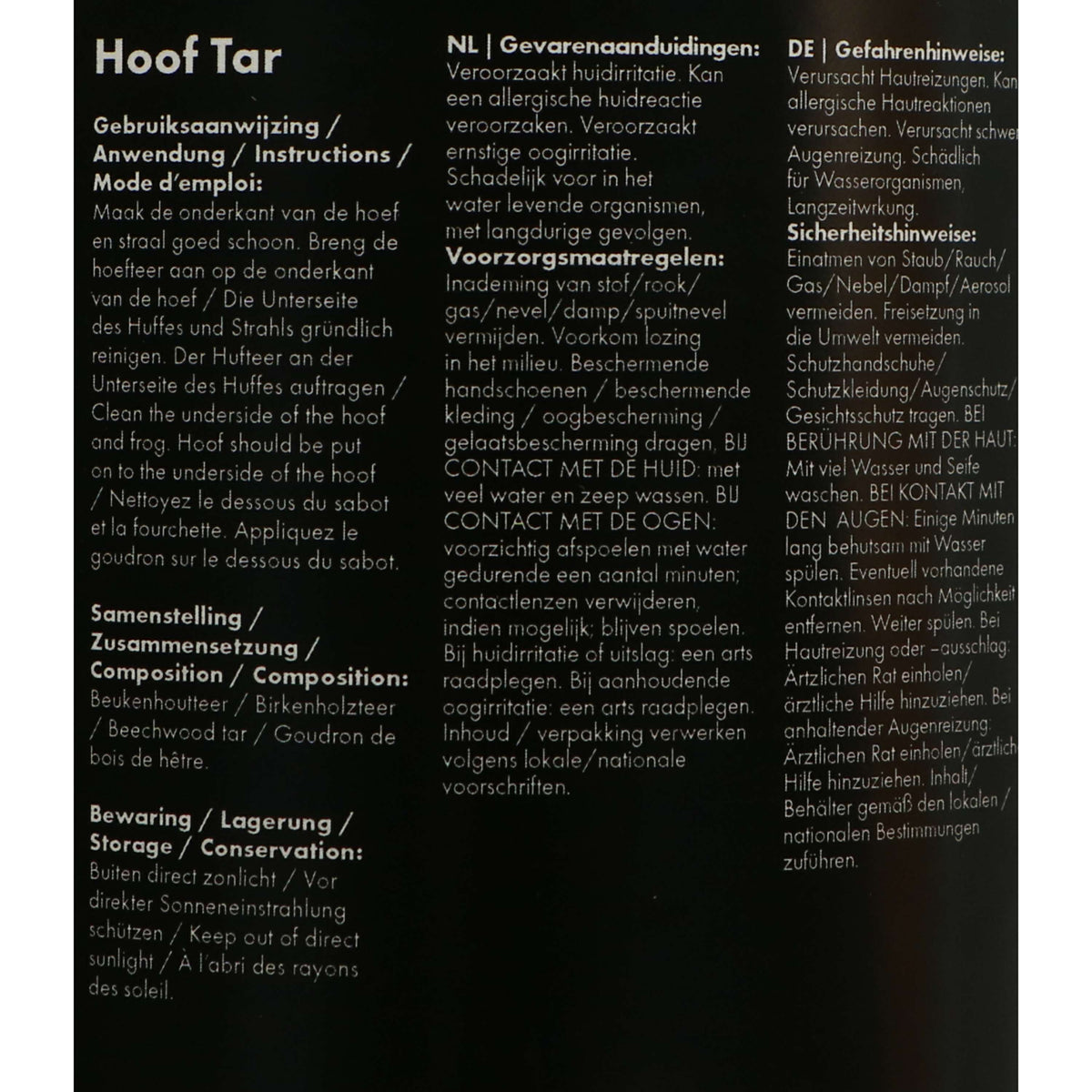 Excellent Alquitrán para Pezuñas Negro