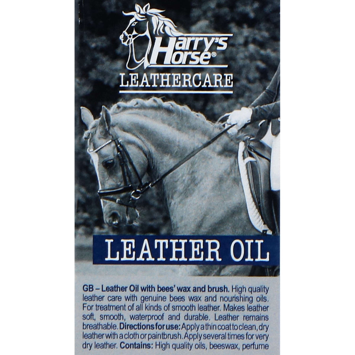 Harry's Horse Aceite para Cuero con cera de abeja y cepillo