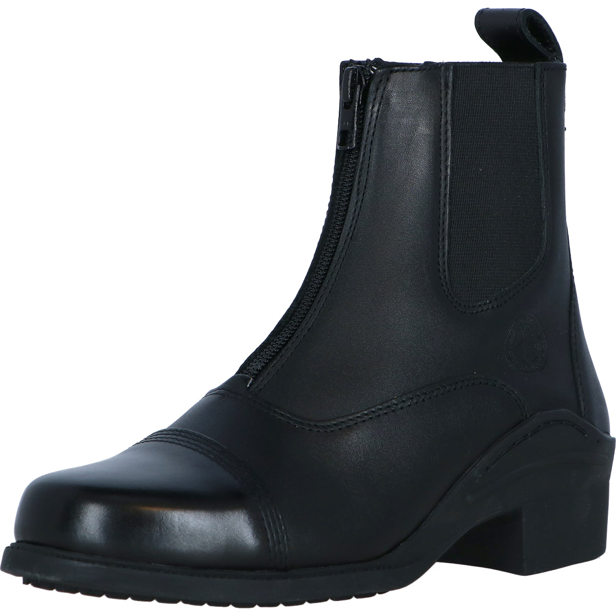 Harry's Horse Botines Zipper Cuero Negro