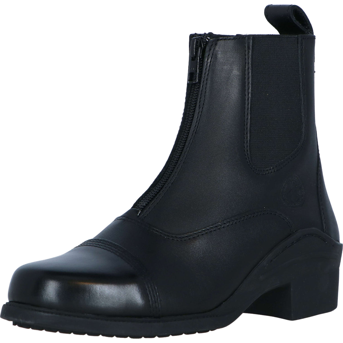 Harry's Horse Botines Zipper Cuero Negro