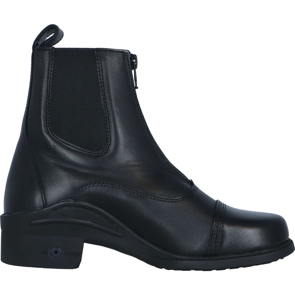 Harry's Horse Botines Zipper Cuero Negro