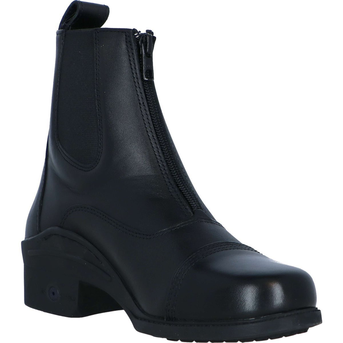 Harry's Horse Botines Zipper Cuero Negro