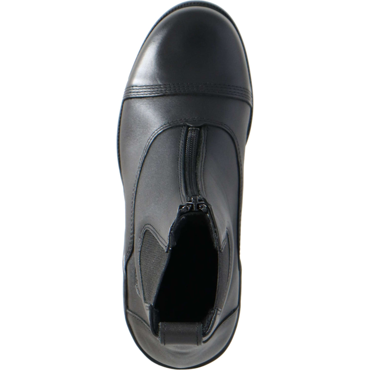Harry's Horse Botines Zipper Cuero Negro