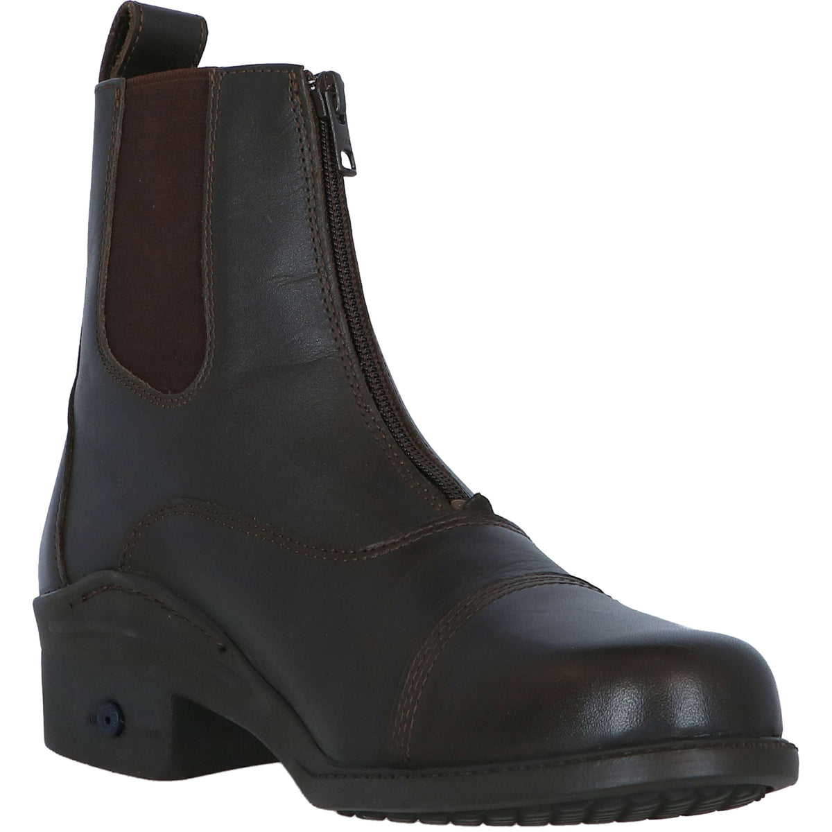 Harry's Horse Botines Zipper Cuero Marron