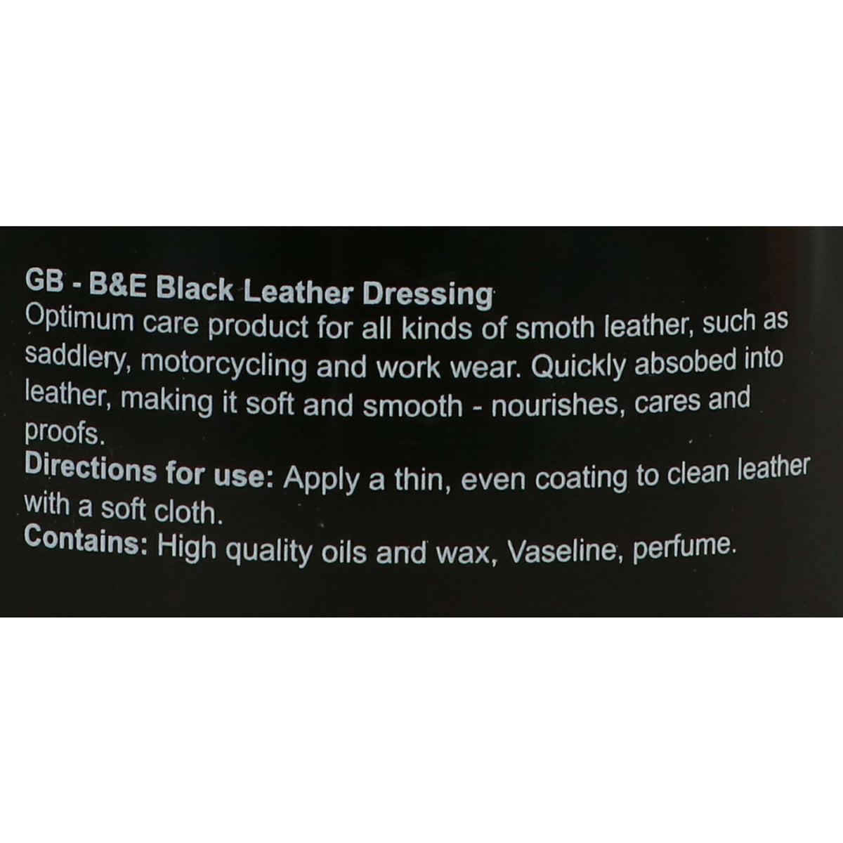 Bense & Eicke Grasa para Cuero Negro