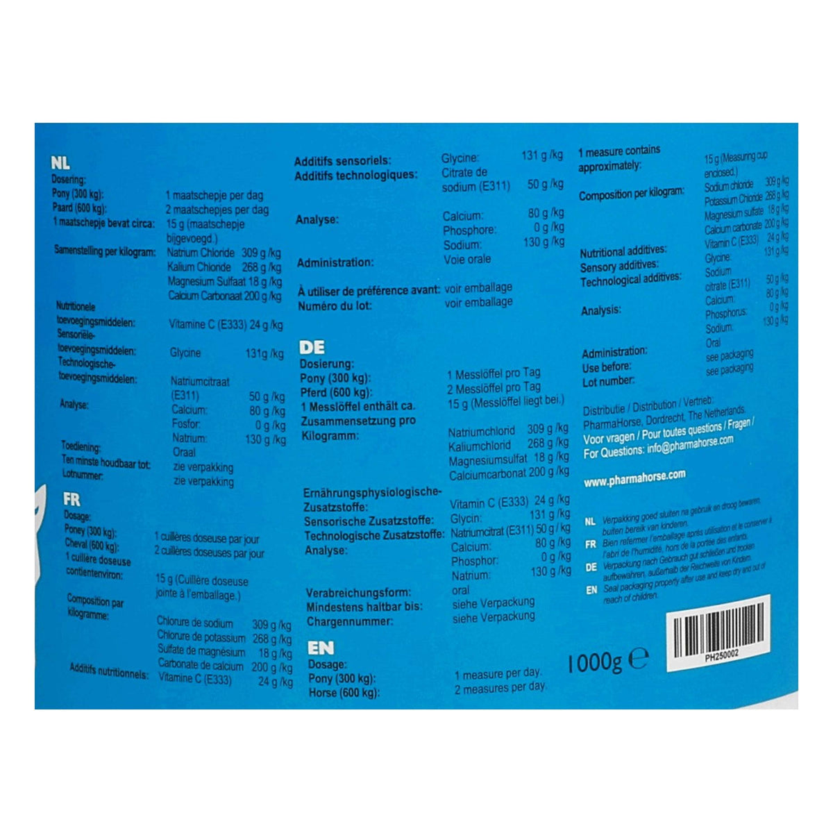 PharmaHorse Electrolitos