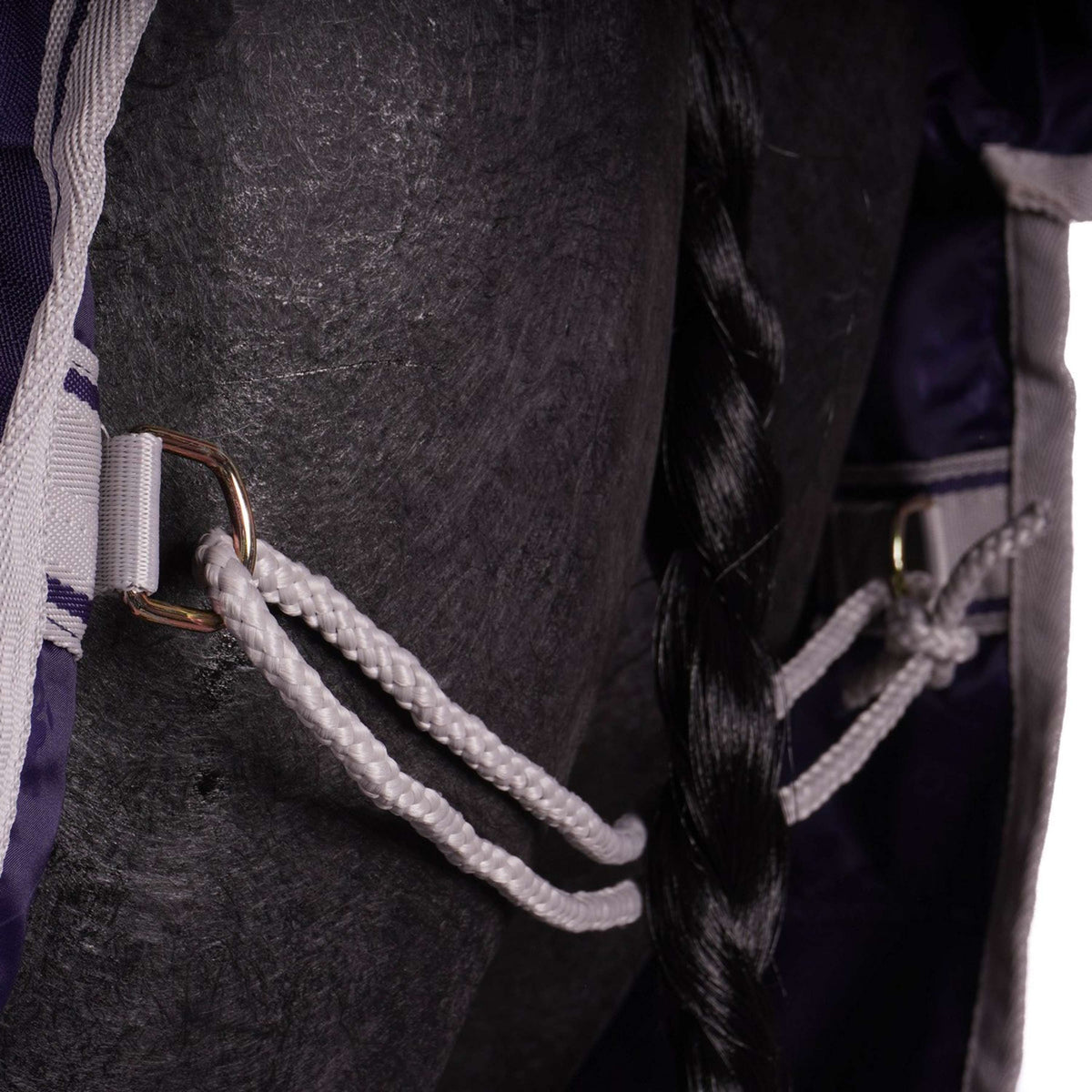 Bucas Turnout Freedom High Neck 150g Navy/Plata