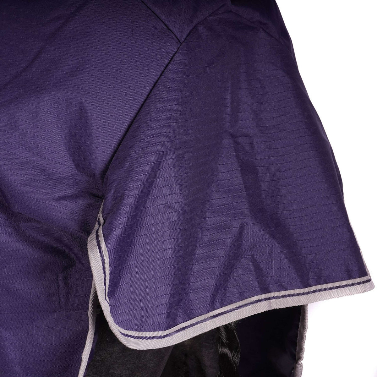 Bucas Turnout Freedom High Neck 150g Navy/Plata