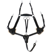 HORKA Arnés Frontal 5 puntos, Elastisch Negro/Plata