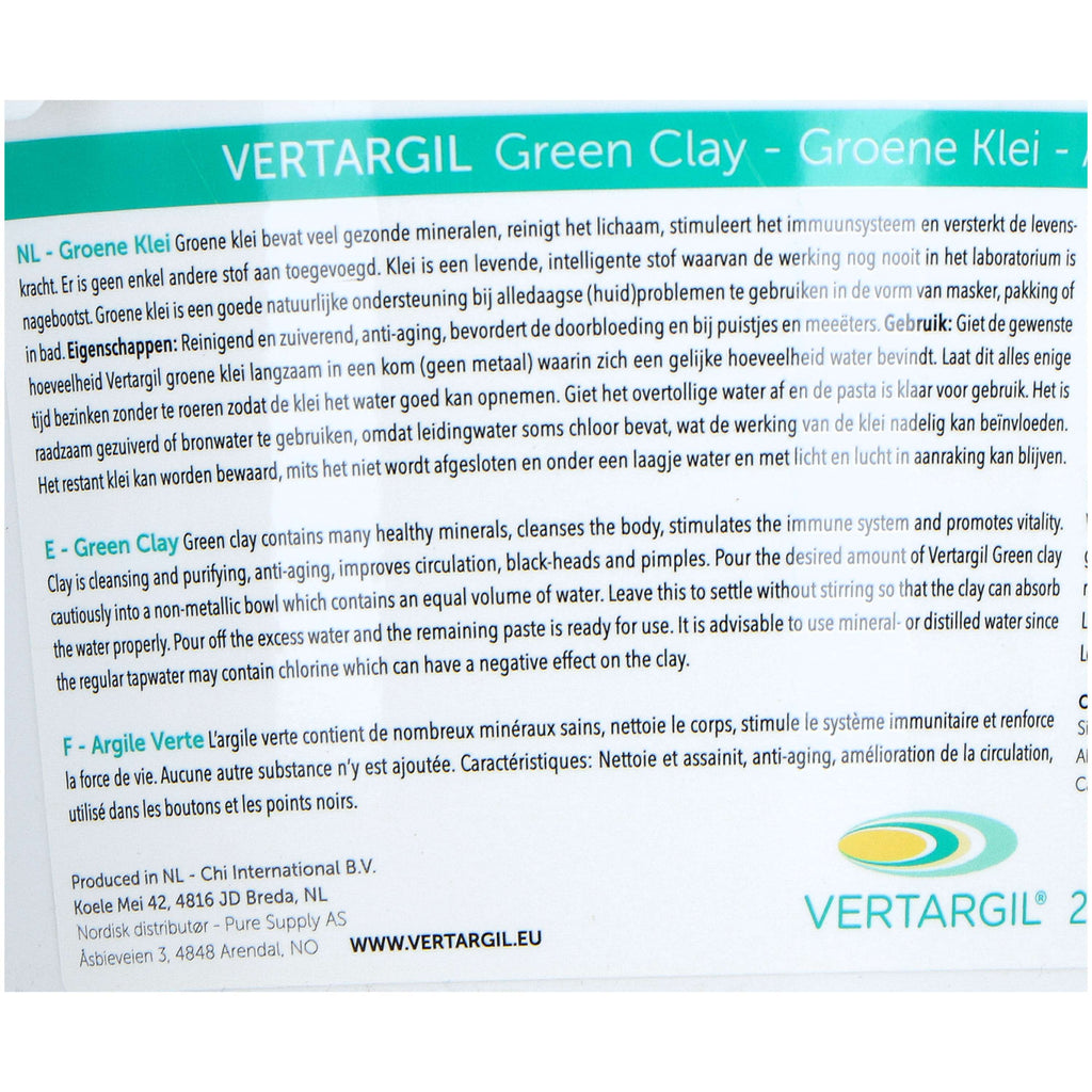 Vertargil Arcilla Verde Súper fino