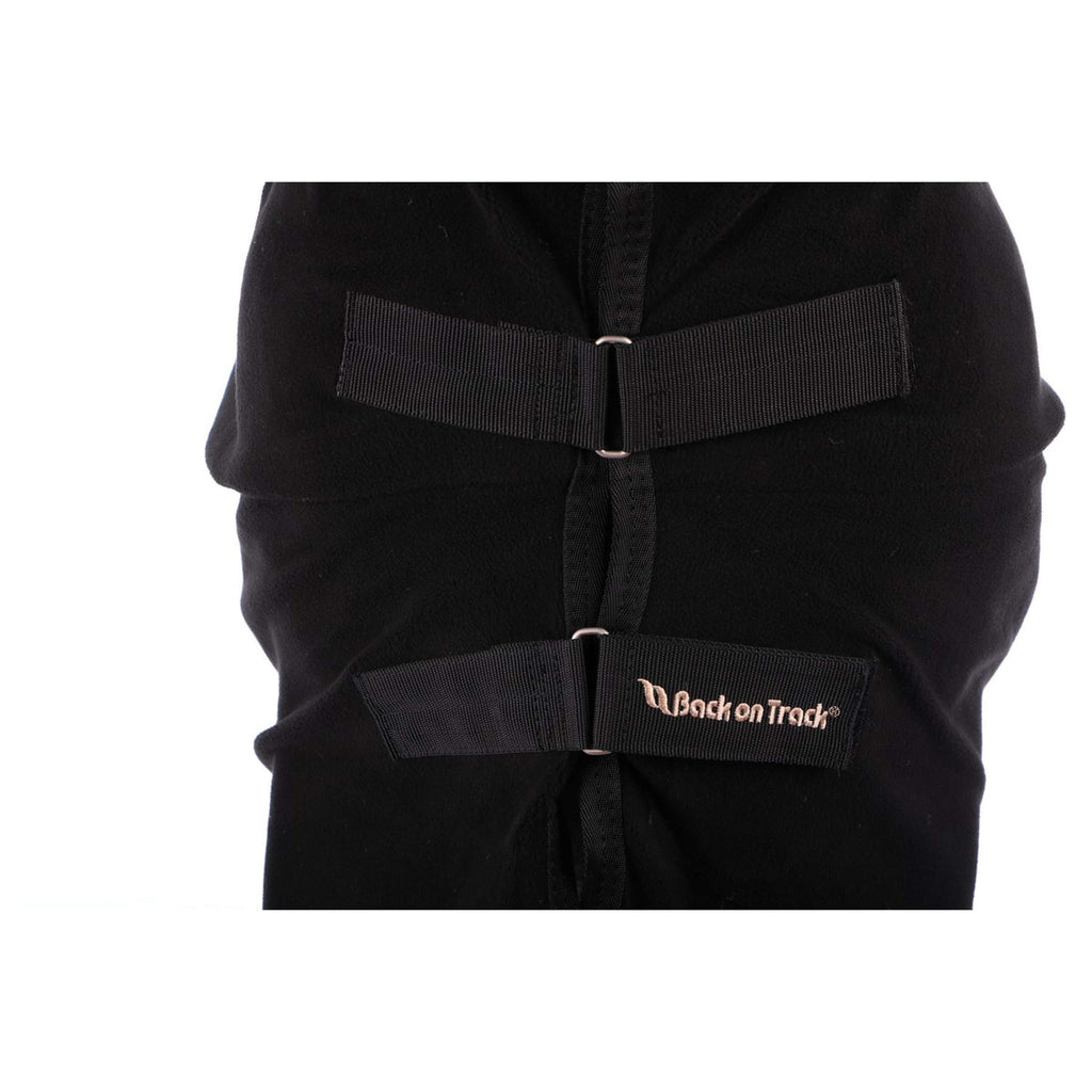 Back on Track Manta de Forro Polar Supreme con Cuello Fijo Negro