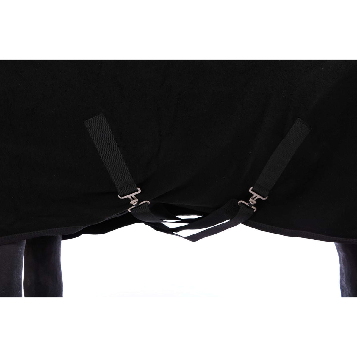 Back on Track Manta de Forro Polar Supreme con Cuello Fijo Negro