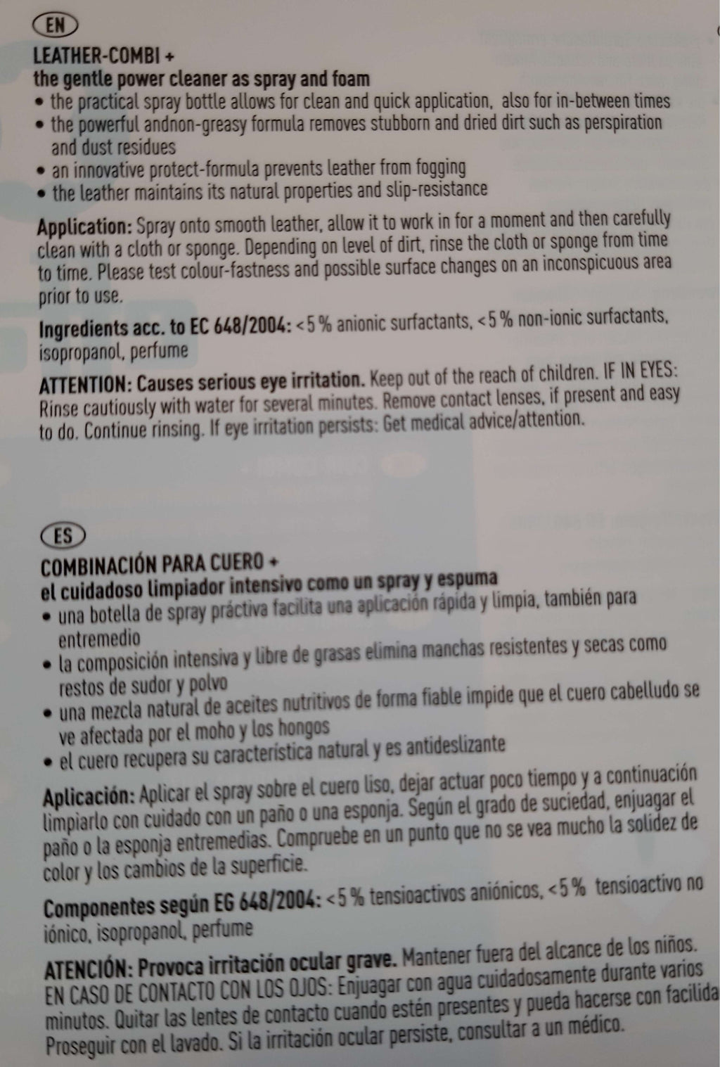 Effax Combi-Cuero y Libre de Moho 2-in-1