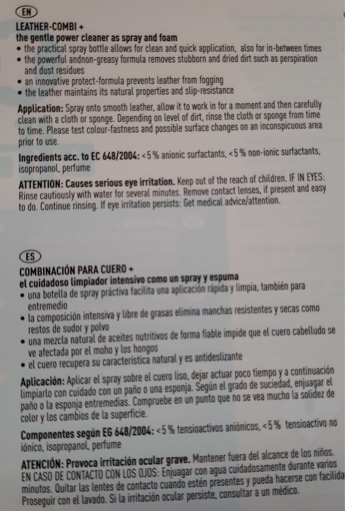 Effax Combi-Cuero y Libre de Moho 2-in-1