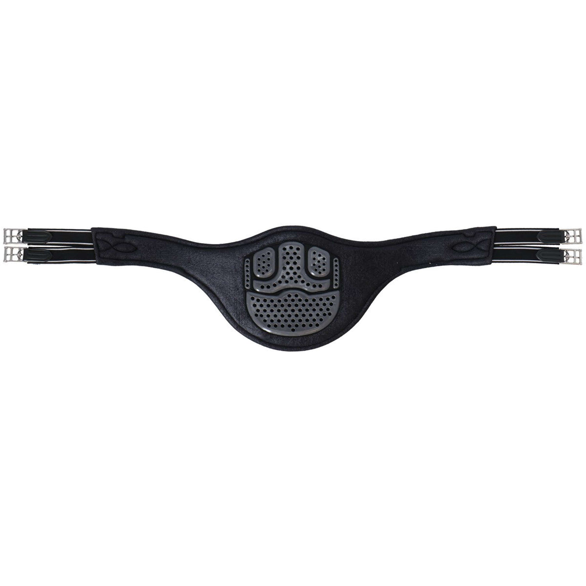 Acavallo Cincha Gel Comfort con Protector Ventral Negro
