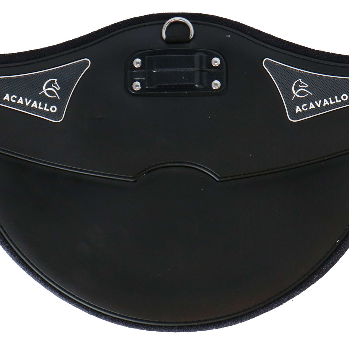 Acavallo Cincha Gel Comfort con Protector Ventral Negro