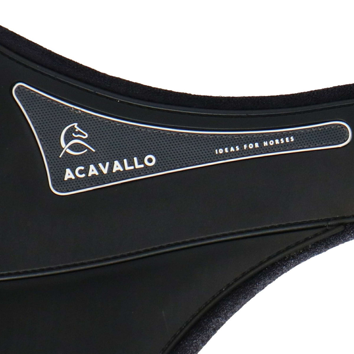 Acavallo Cincha Gel Comfort con Protector Ventral Negro