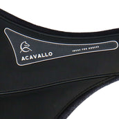 Acavallo Cincha Gel Comfort con Protector Ventral Negro