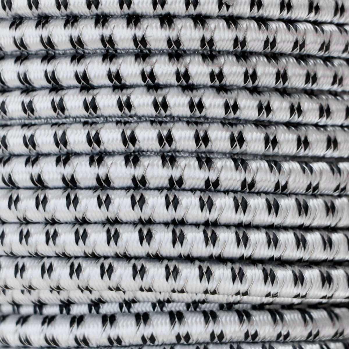 Corral Cinta Eléctrica Elastisch 7mm 50m Negro/Blanco