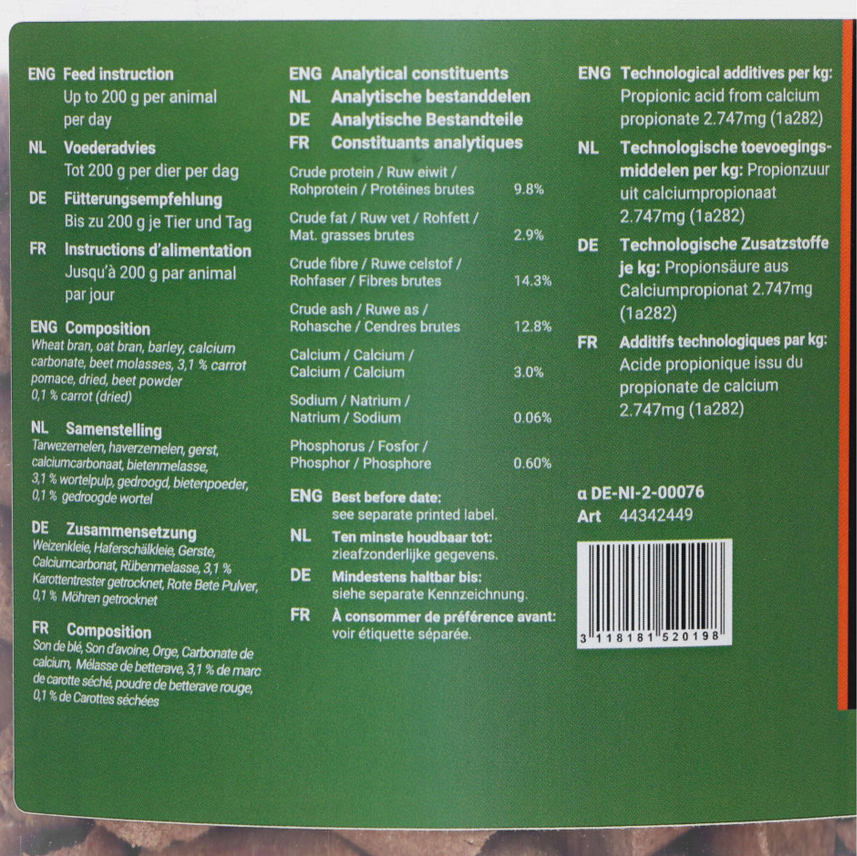 Agradi Horse Golosina Zanahoria