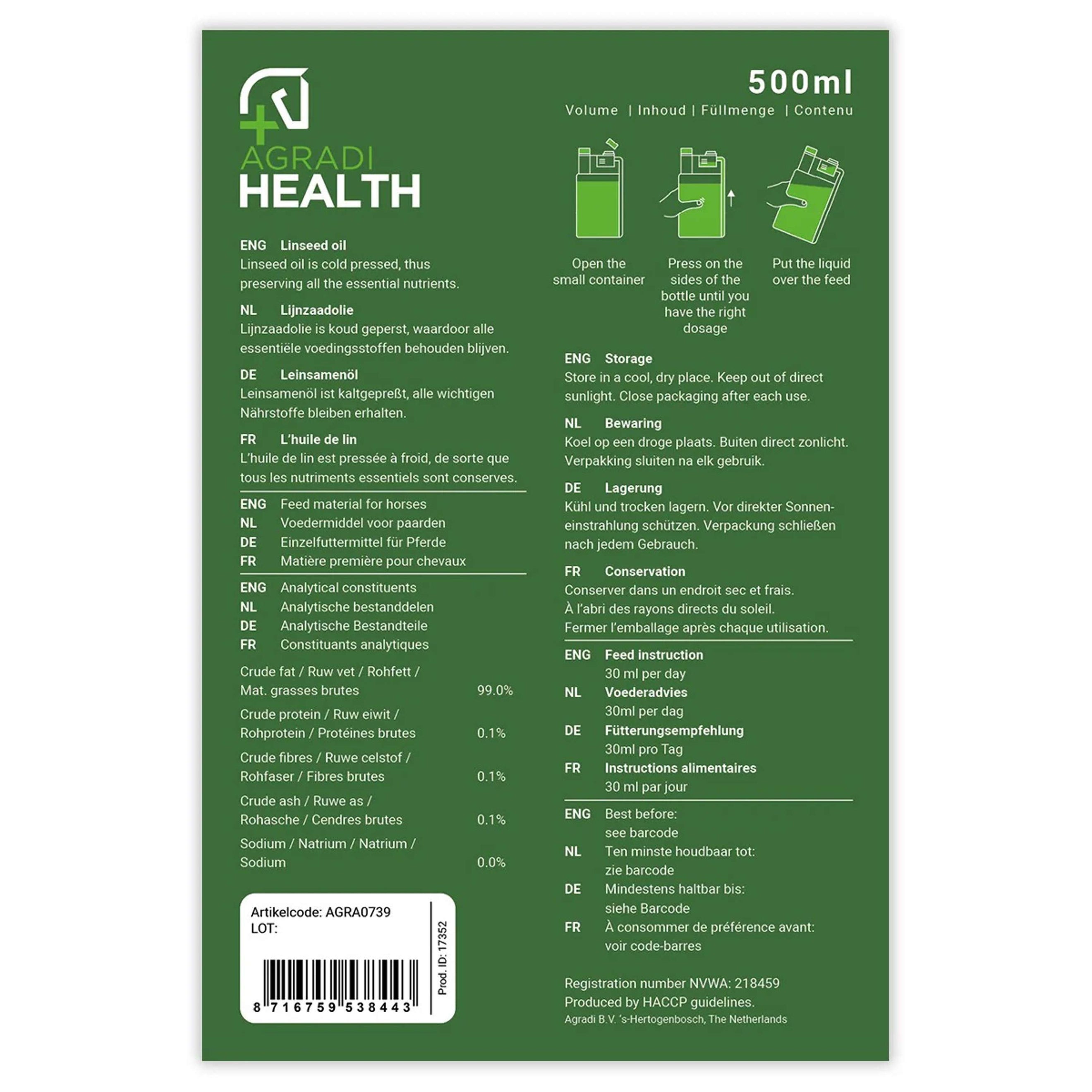 Agradi Health Aceite de Linaza Plus Agradi Health Aceite de Linaza Plus
