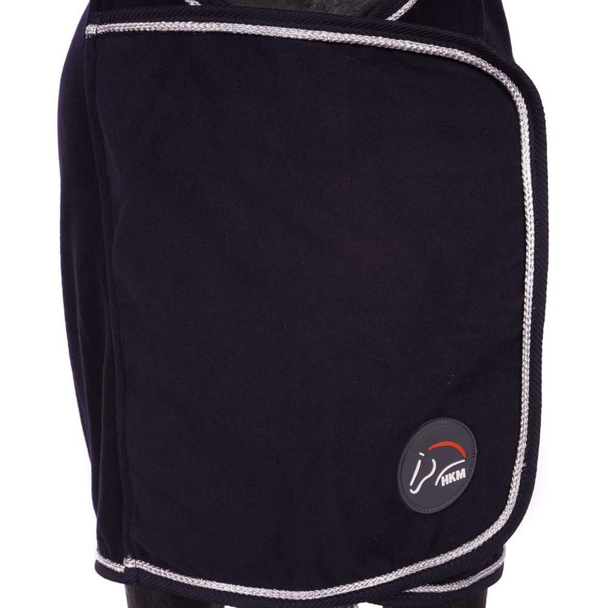 HKM Manta de Forro Polar con Cuello Azul oscuro