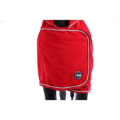 HKM Manta de Forro Polar con Cuello Rojo oscuro