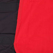 HKM Manta de Forro Polar con Cuello Rojo