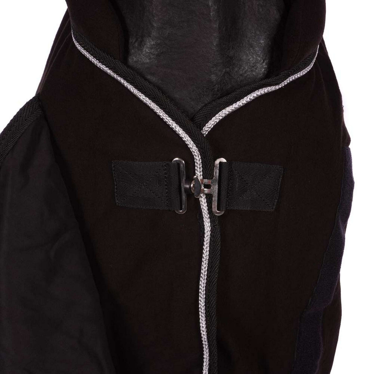 HKM Manta de Forro Polar con Cuello Negro