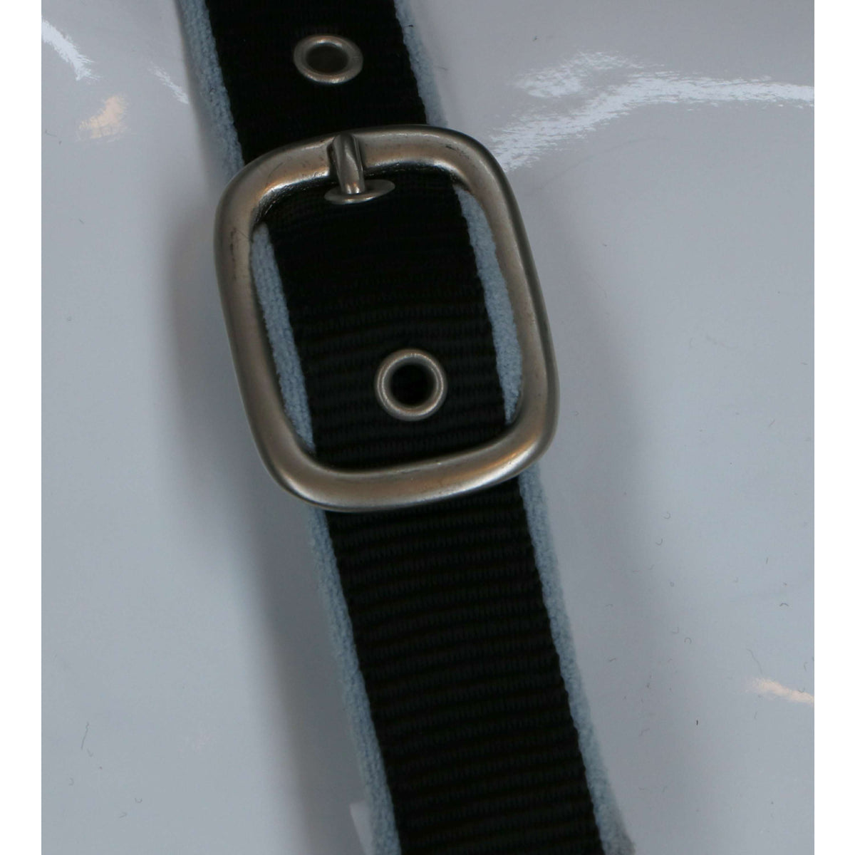 HKM Cabezada + Cuerda Crystal For Spanish: Forro Suave Negro Gris