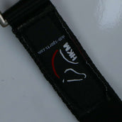 HKM Cabezada + Cuerda Crystal For Spanish: Forro Suave Negro Gris
