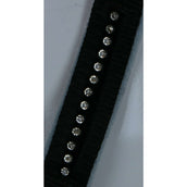 HKM Cabezada + Cuerda Crystal For Spanish: Forro Suave Negro Gris