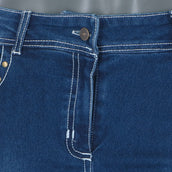 HKM Pantalón de Equitación Pasadena Summer Denim Asiento de Silicona Jeans azul
