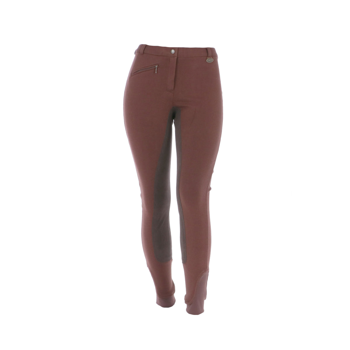 HKM Pantalón de Equitación Penny Easy 3/4 Asiento marron oscuro