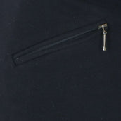 HKM Pantalón de Equitación Penny Easy 3/4 Asiento Negro/Negro