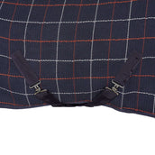 HKM Manta de Establo Apariencia de gofre Azul oscuro