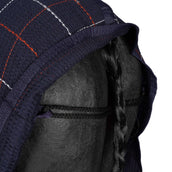 HKM Manta de Establo Apariencia de gofre Azul oscuro