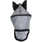 HKM Máscara para Moscas con Protección Nasal Desmontable Plata/Negro