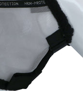 HKM Máscara para Moscas con Protección Nasal Desmontable Plata/Negro