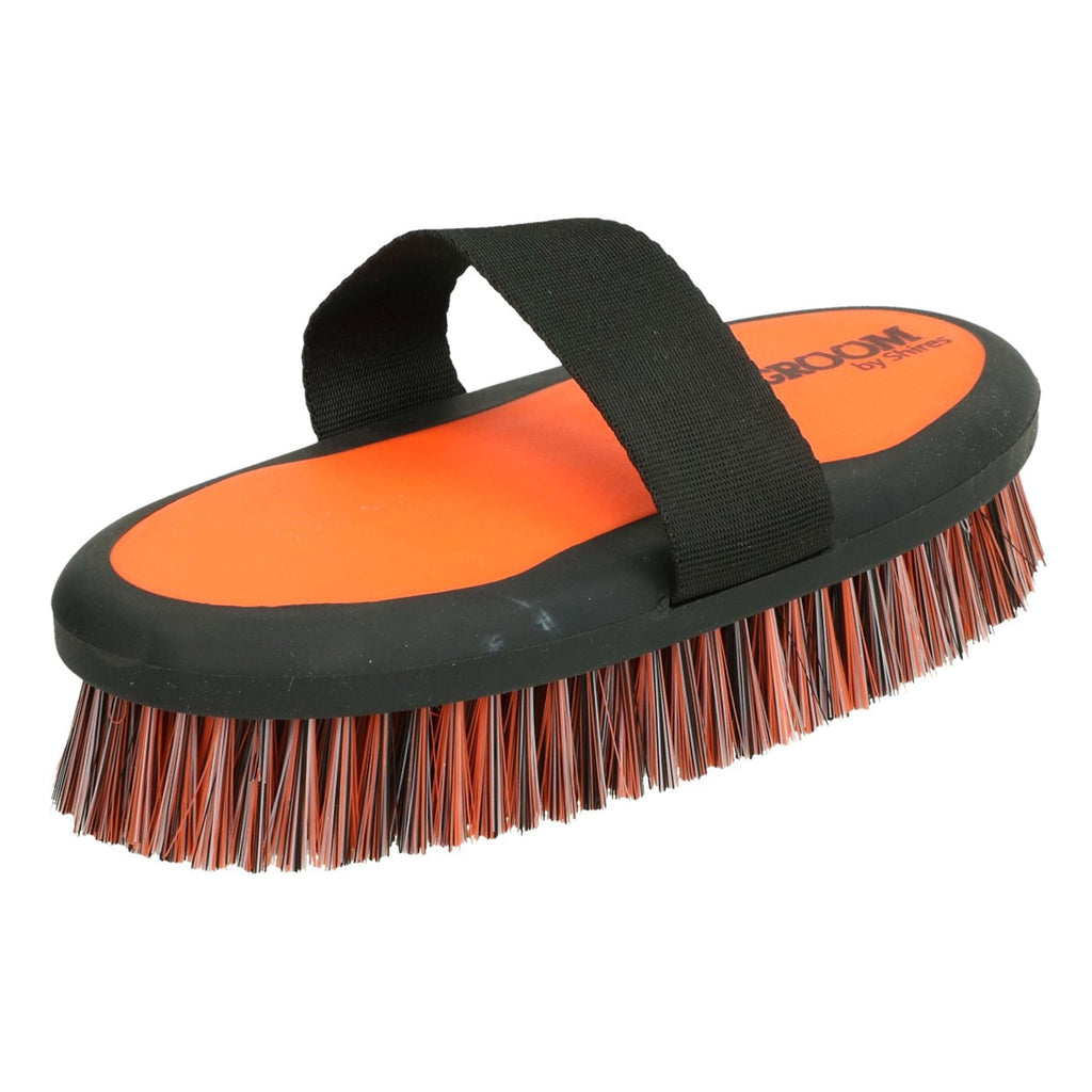 Ezi-groom by Shires Cepillo Ezi-Groom Body Naranja