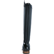 BR Botas de Equitación Venetia con Barniz Eje Ancho Negro